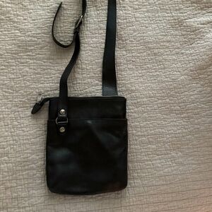 Patricia Nash Black Leather Crossbody Bag EUC